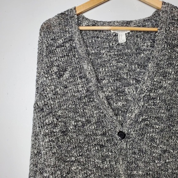 Forever 21 Oversized Button Front Cardigan Gray S - Picture 2 of 6